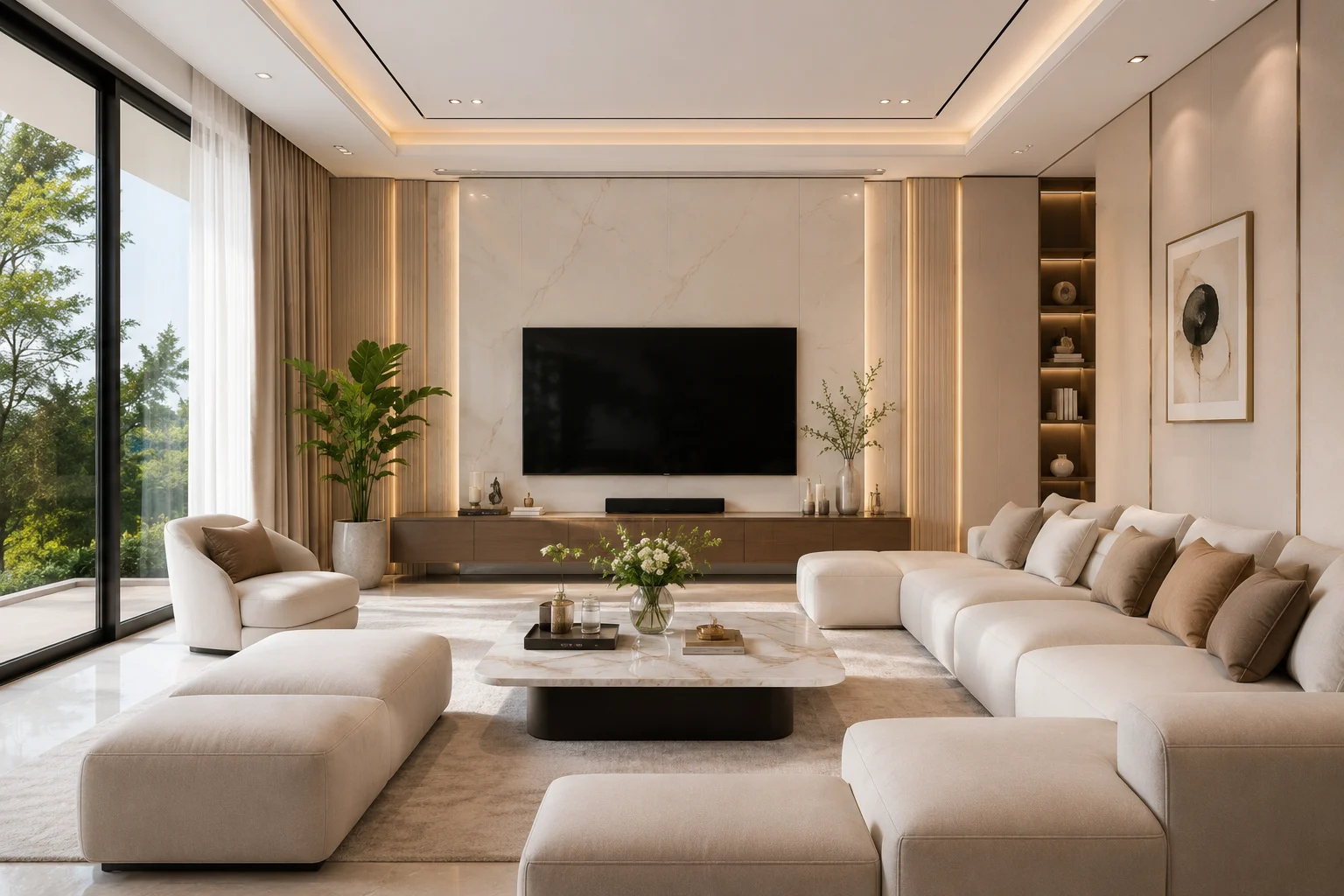 Cách chọn sofa phòng khách: da hay nỉ, kích thước & chất liệu phù hợp